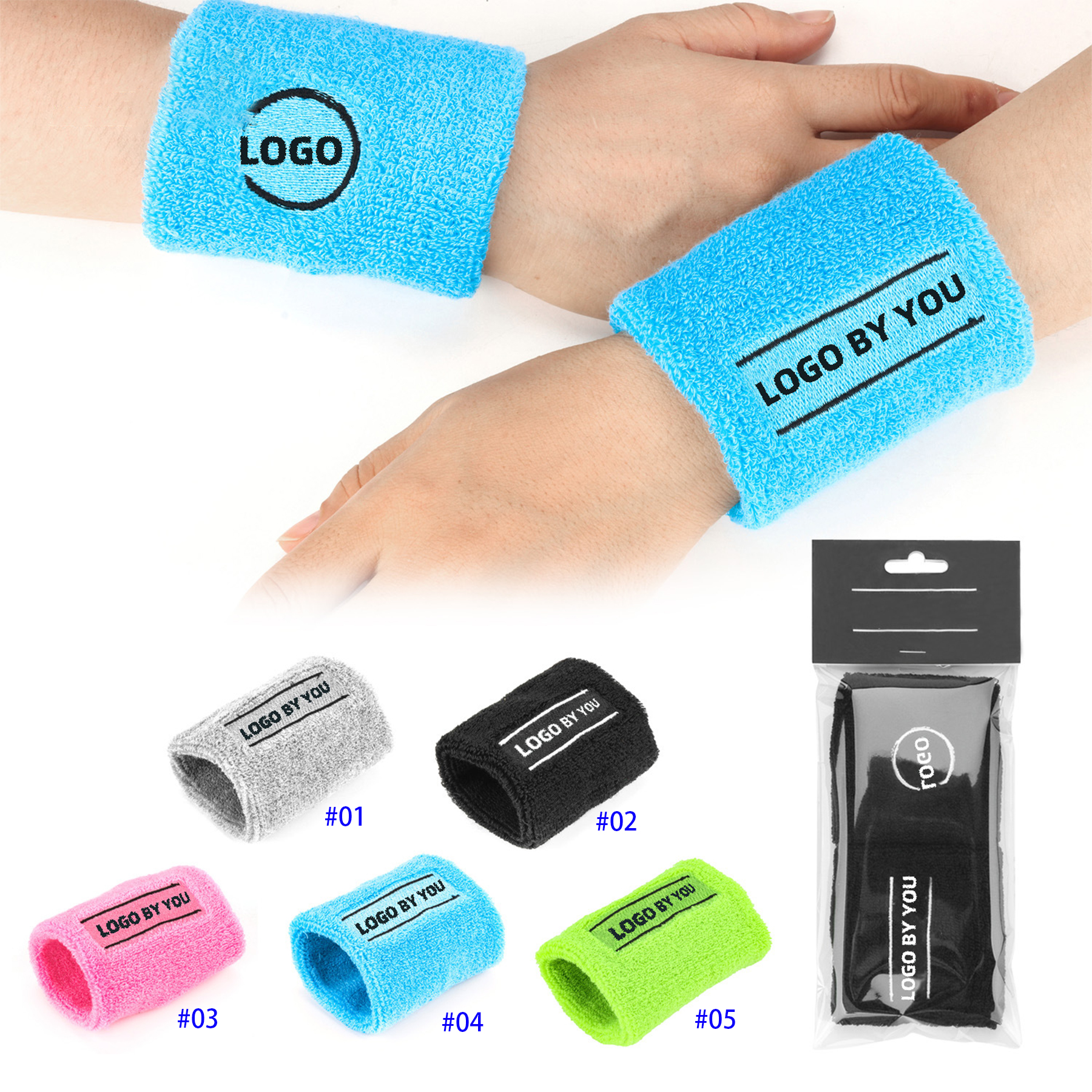 Cotton Sport Wristbands for Men and Women 2