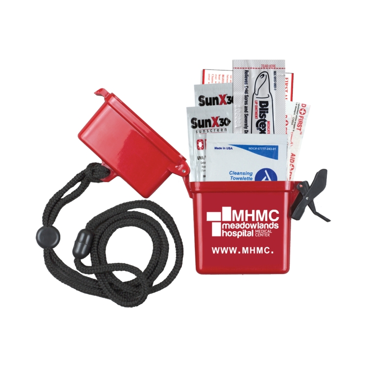 "EZ CARRY KIT 2" 8 Piece First Aid Sun Kit Eight Components Inserted Into Hard Plastic Hinged Top Wa 11