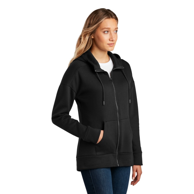 District Women's Perfect Weight Fleece Drop Shoulder Full-Zip Hoodie 7