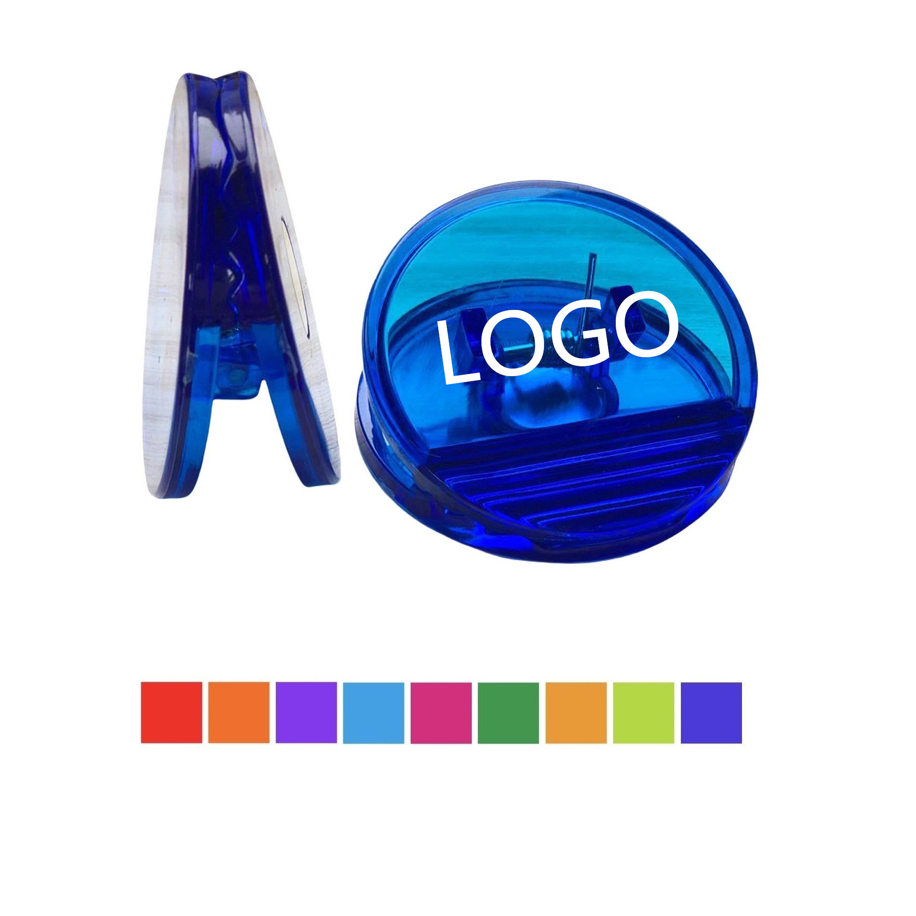 Custom Round Plastic Magnetic Clip 3