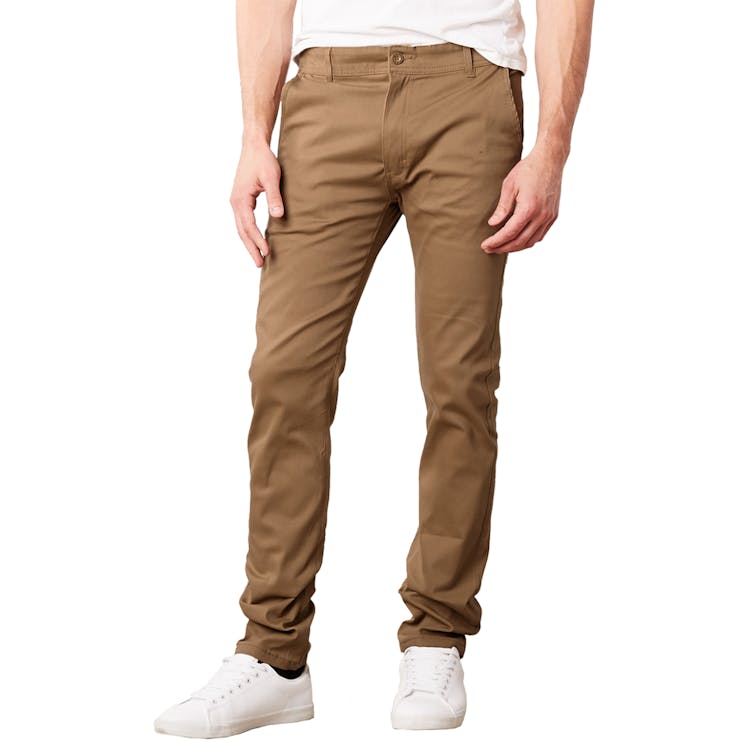 Men's Super Stretch Slim Pants - Dark Khaki 32 x 32 1