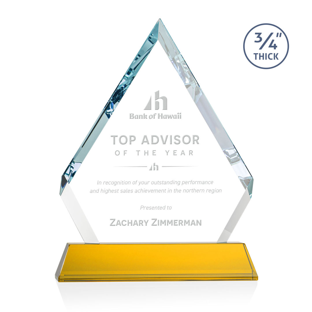 Apex Award on Newhaven Base - Amber 4