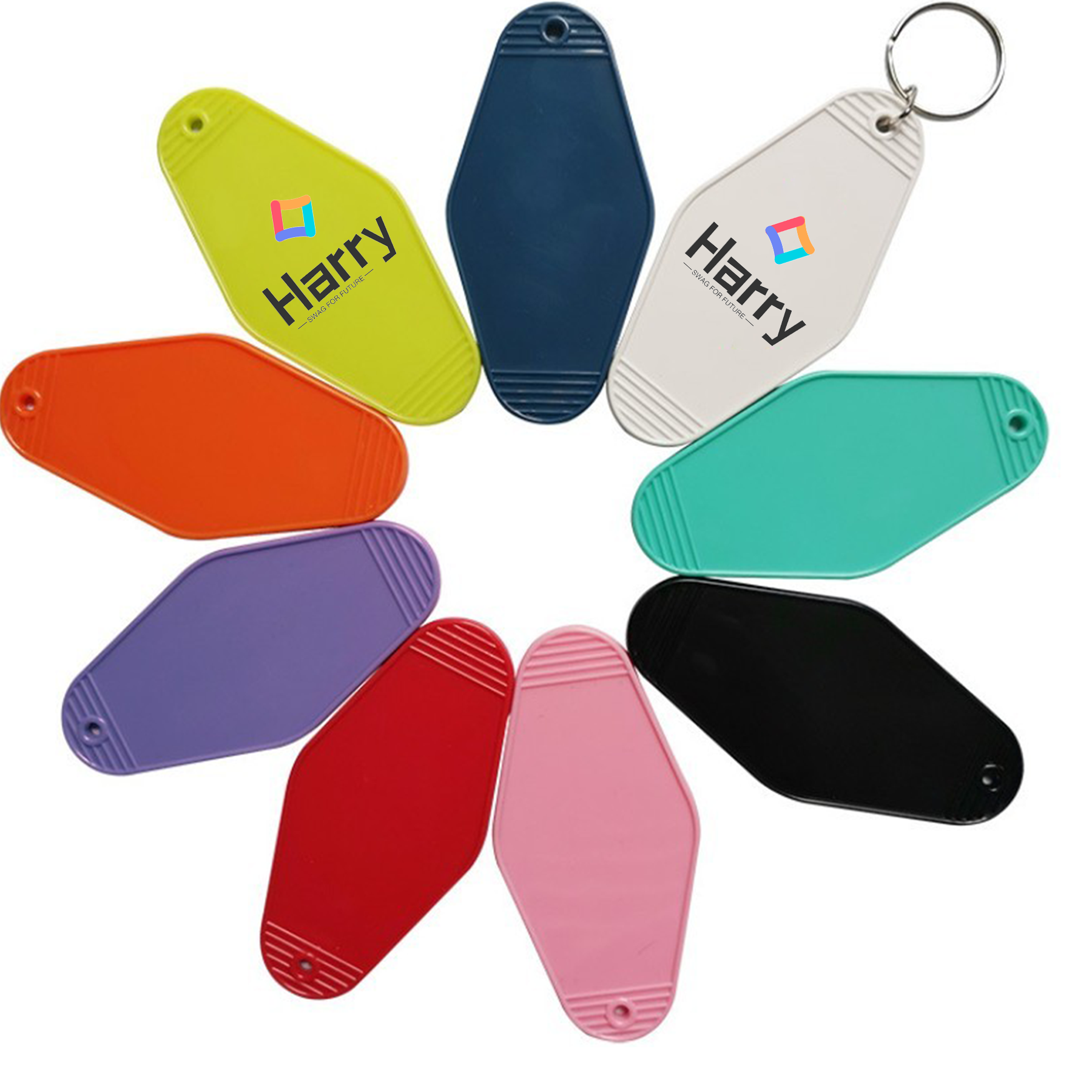 Plastic Hotel Keychain Motel Key Tag 1