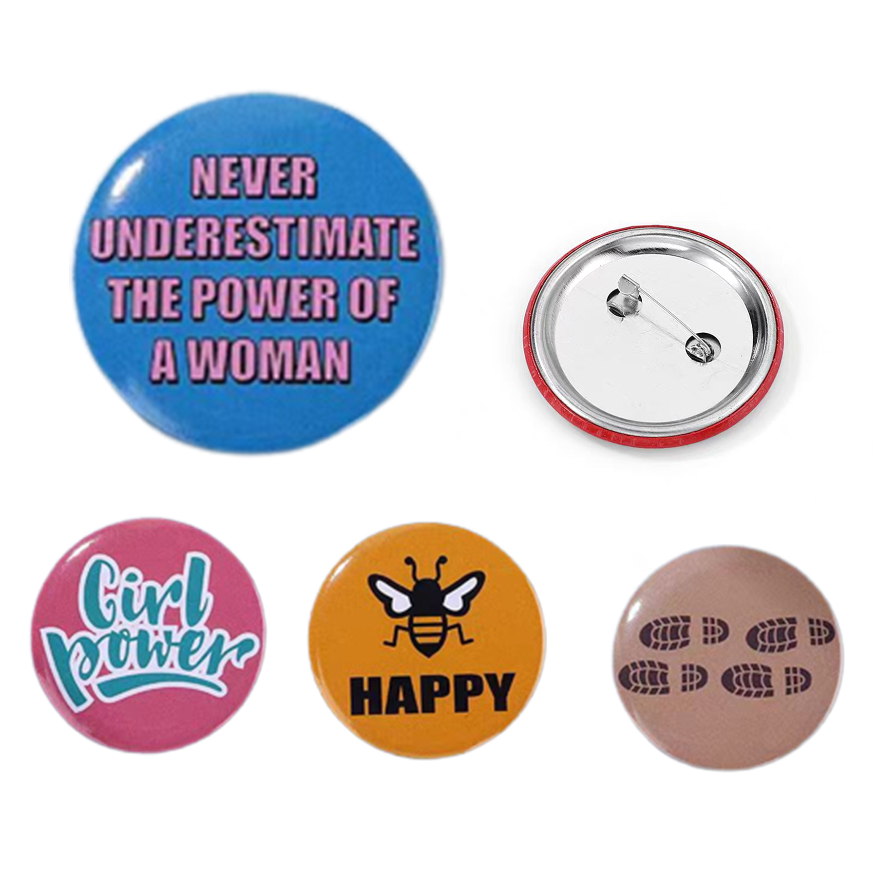 44 mm Printed Round Button Tin Badge 2