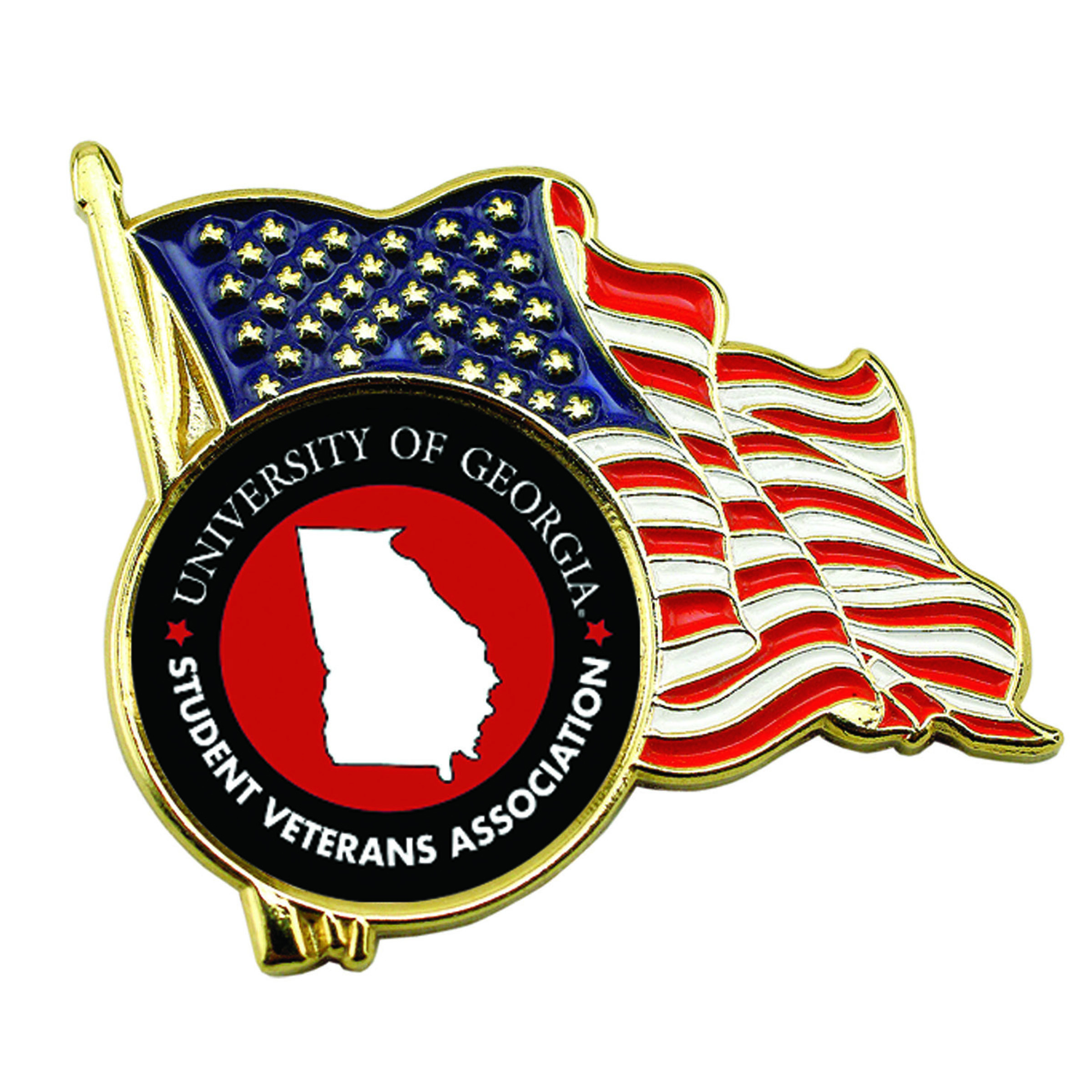 U.S.A. Flag Lapel Pins with Custom Logo 8
