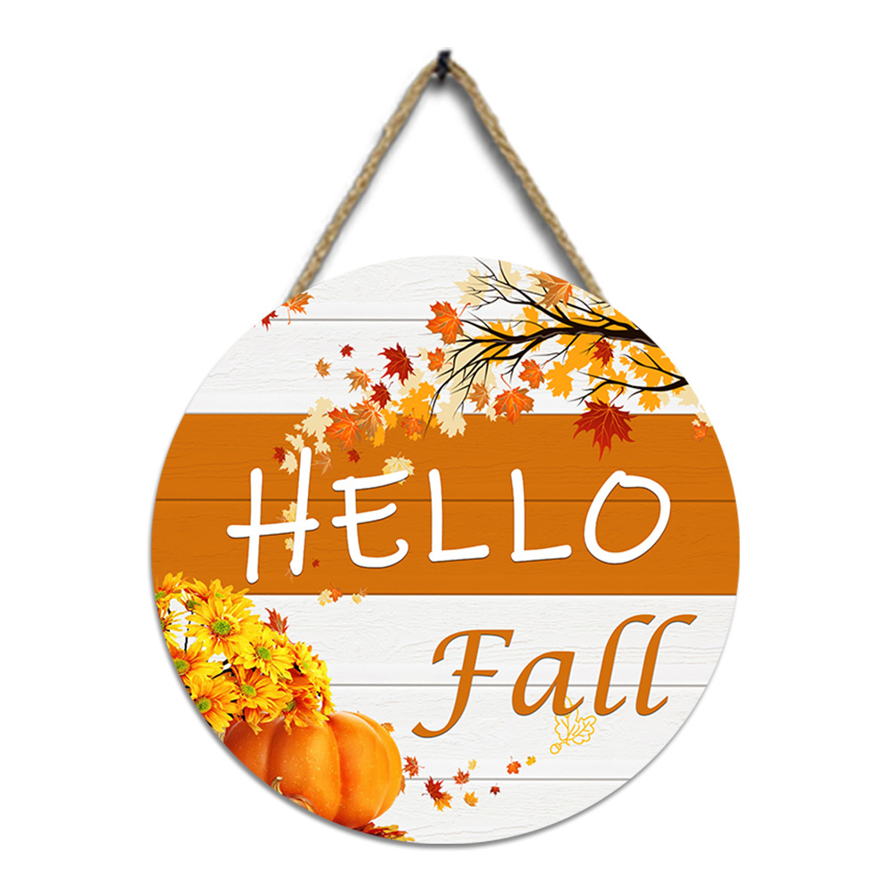 Halloween Thanksgiving Wall Decoration Doorplate 7
