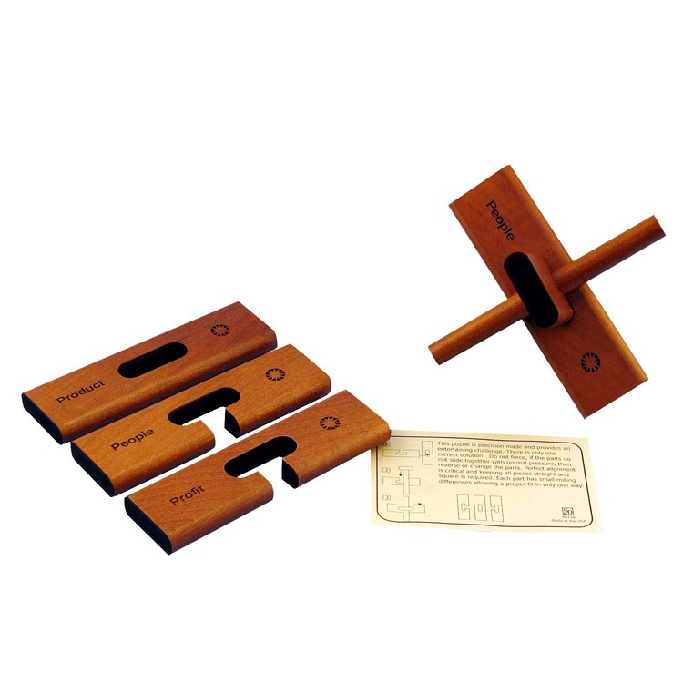 Wood 3 Piece Star Puzzle 10