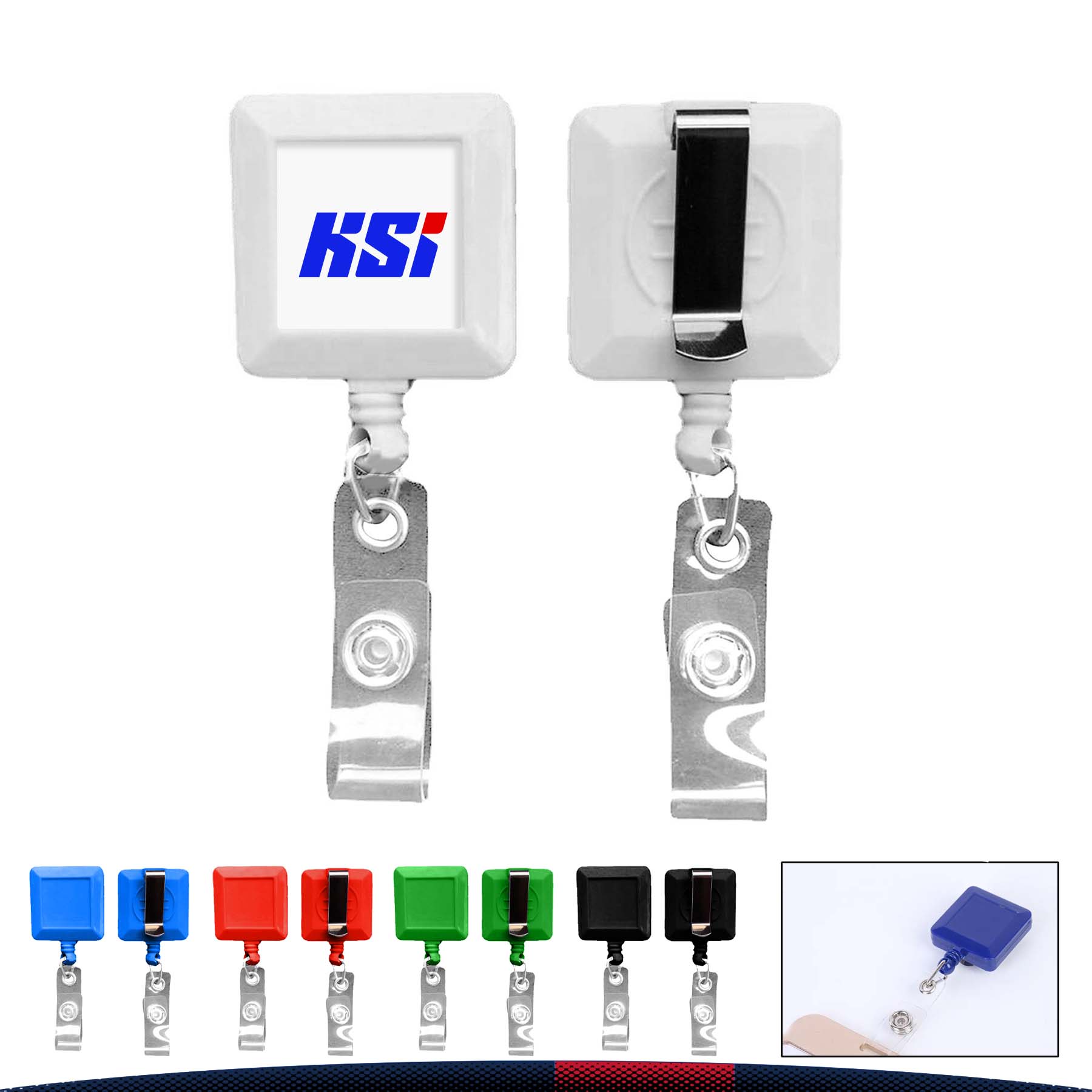 Square Shape Badge Holder 3