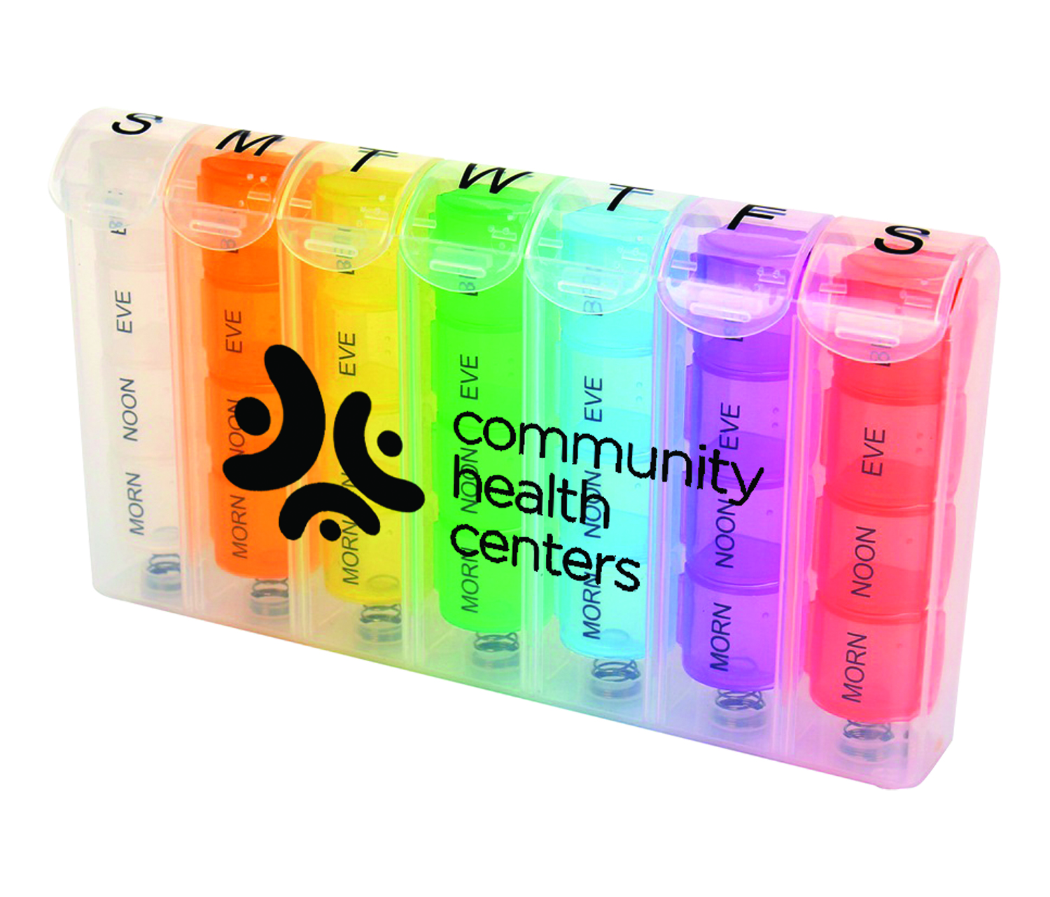 Rainbow Pop-Up Weekly Pill Box 7