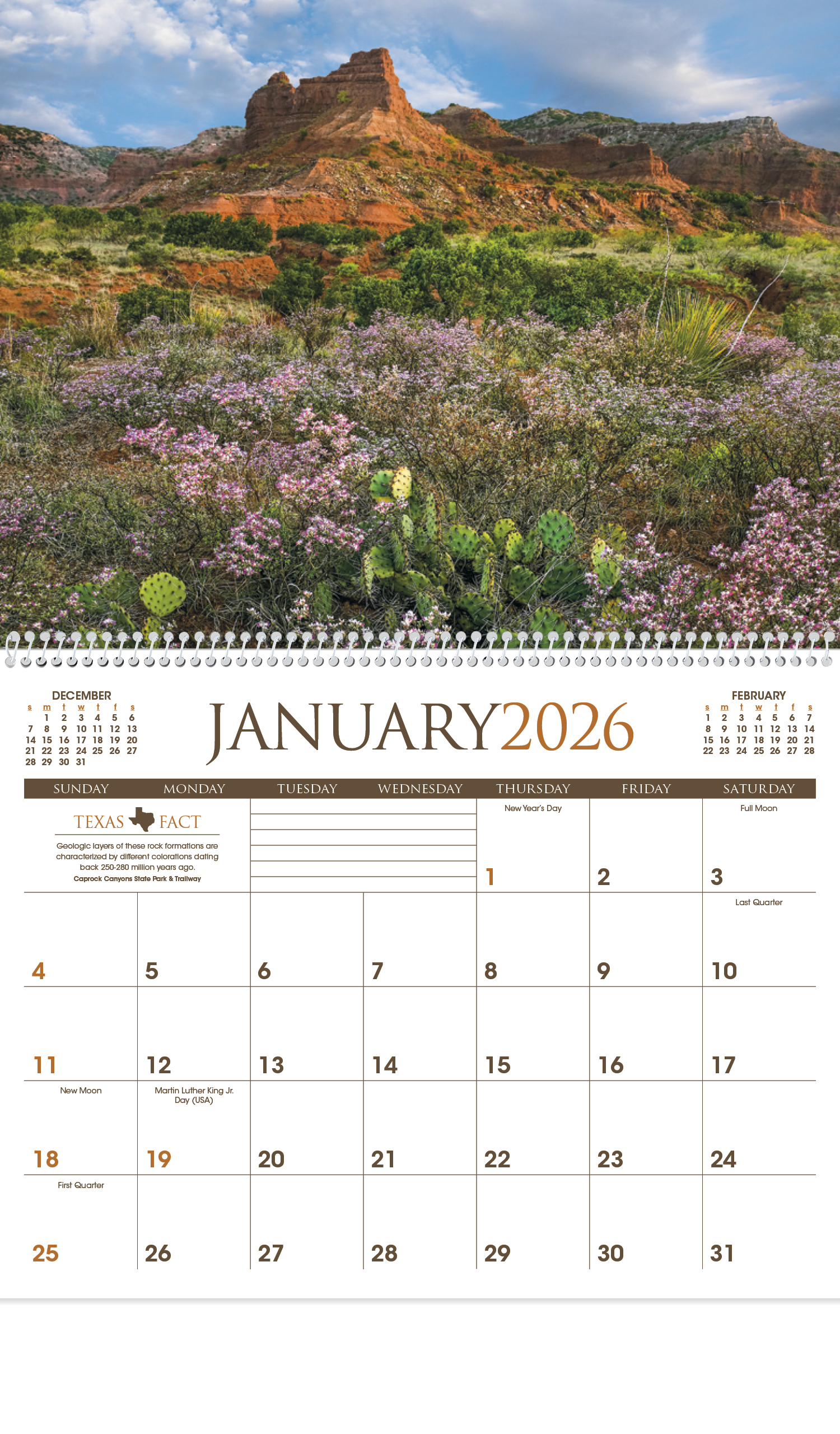 Triumph® Calendars Texas Calendar 12