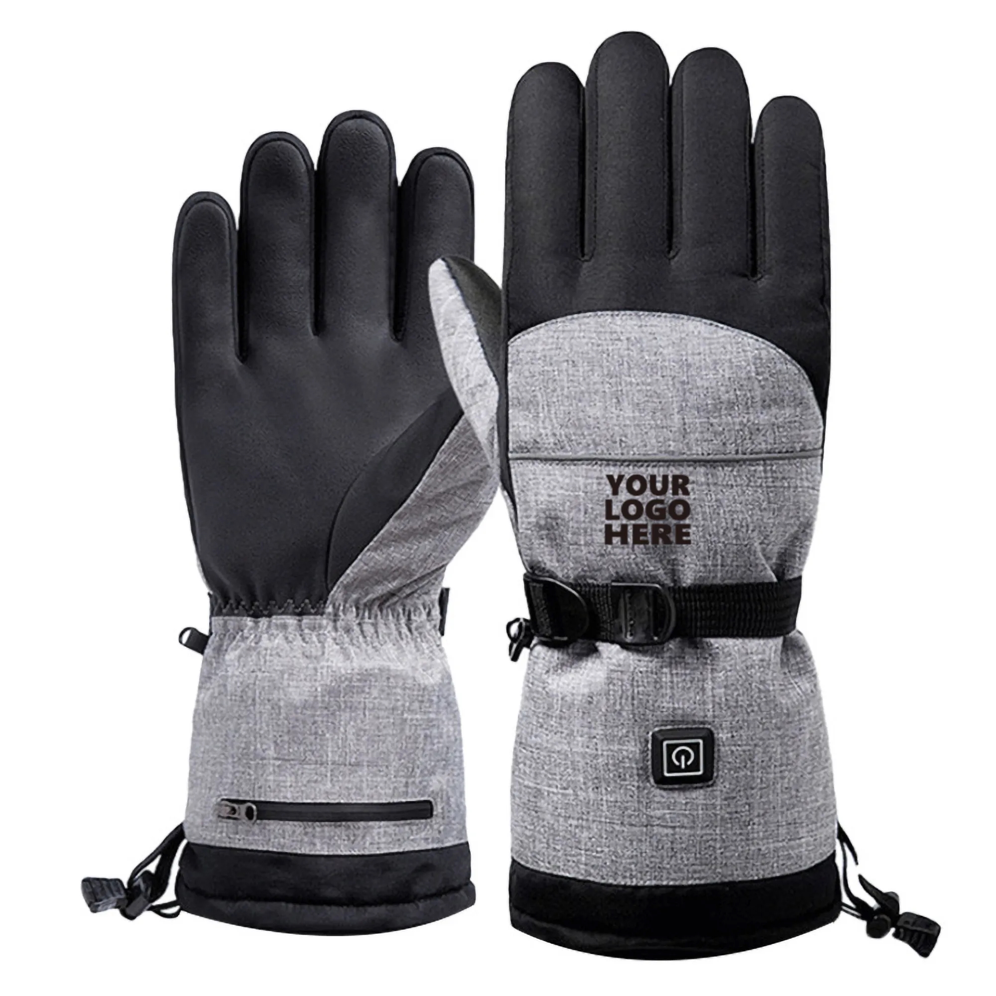 Rechargeable Heated Gloves Touchscreen Waterproof Electric 1