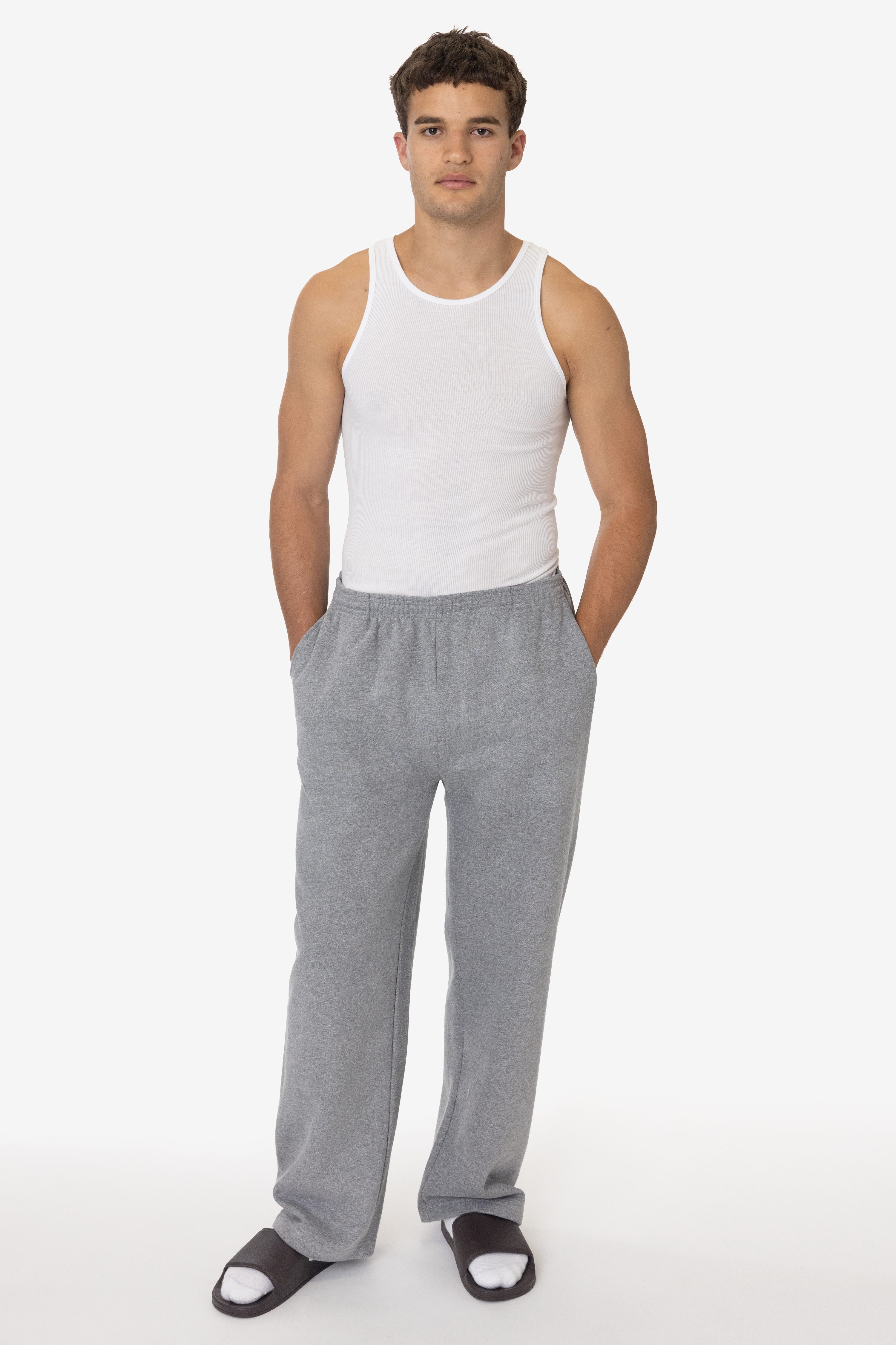 12OZ GABARDINE TRIBLEND FLEECE OPEN BOTTOM PANT 1
