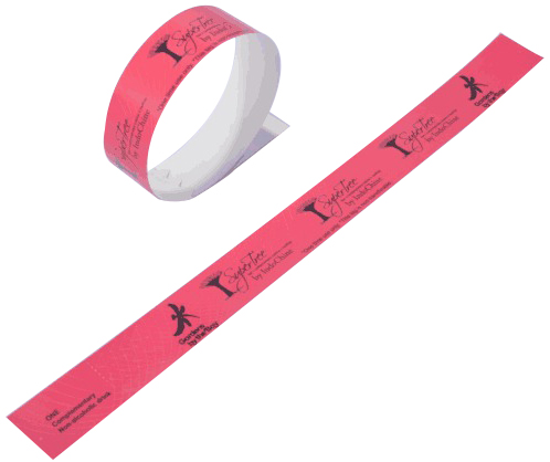 Black Print Tyvek Wristbands 4