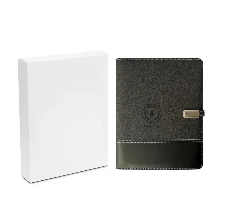 Diary Notebook w/ Wireless Charger & Power Bank & Calculator 4