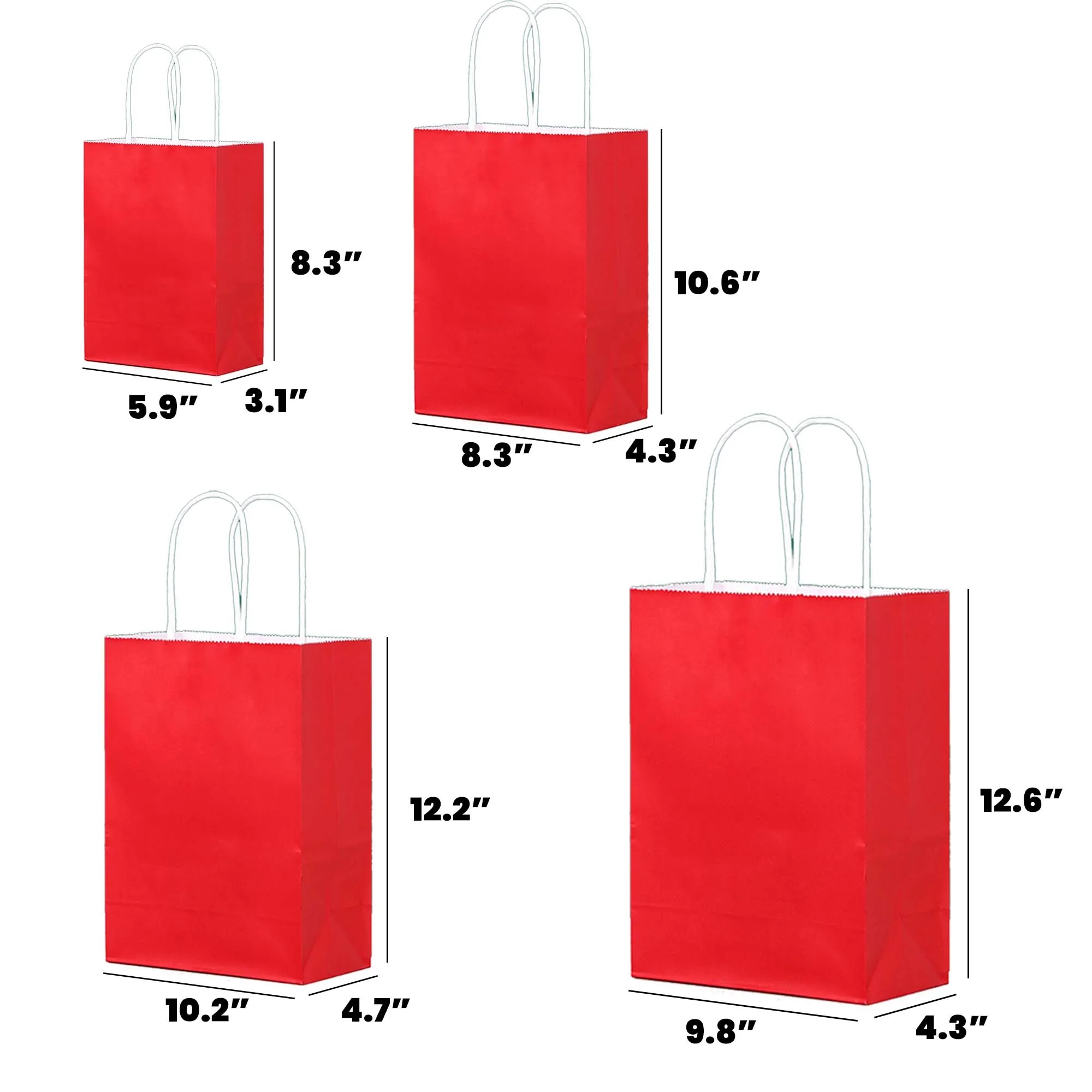Kraft Paper Bags with Handles 16