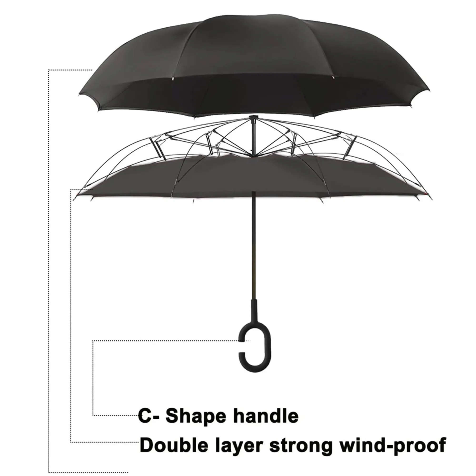 Inverted Reverse Upside Down Umbrella 6