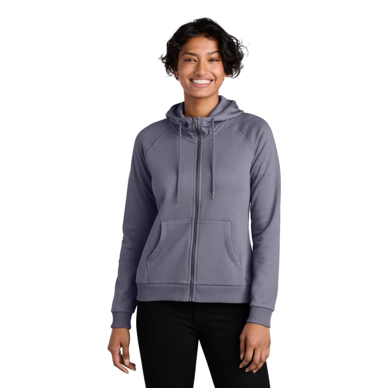 AllMade Women's Organic CVC Fleece Full-Zip Hoodie 9