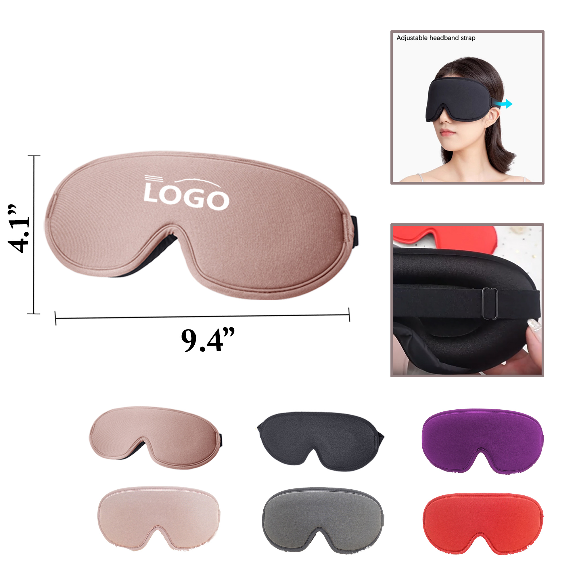MOQ100 Ultra Light 3D Comfort Sleep Mask 4