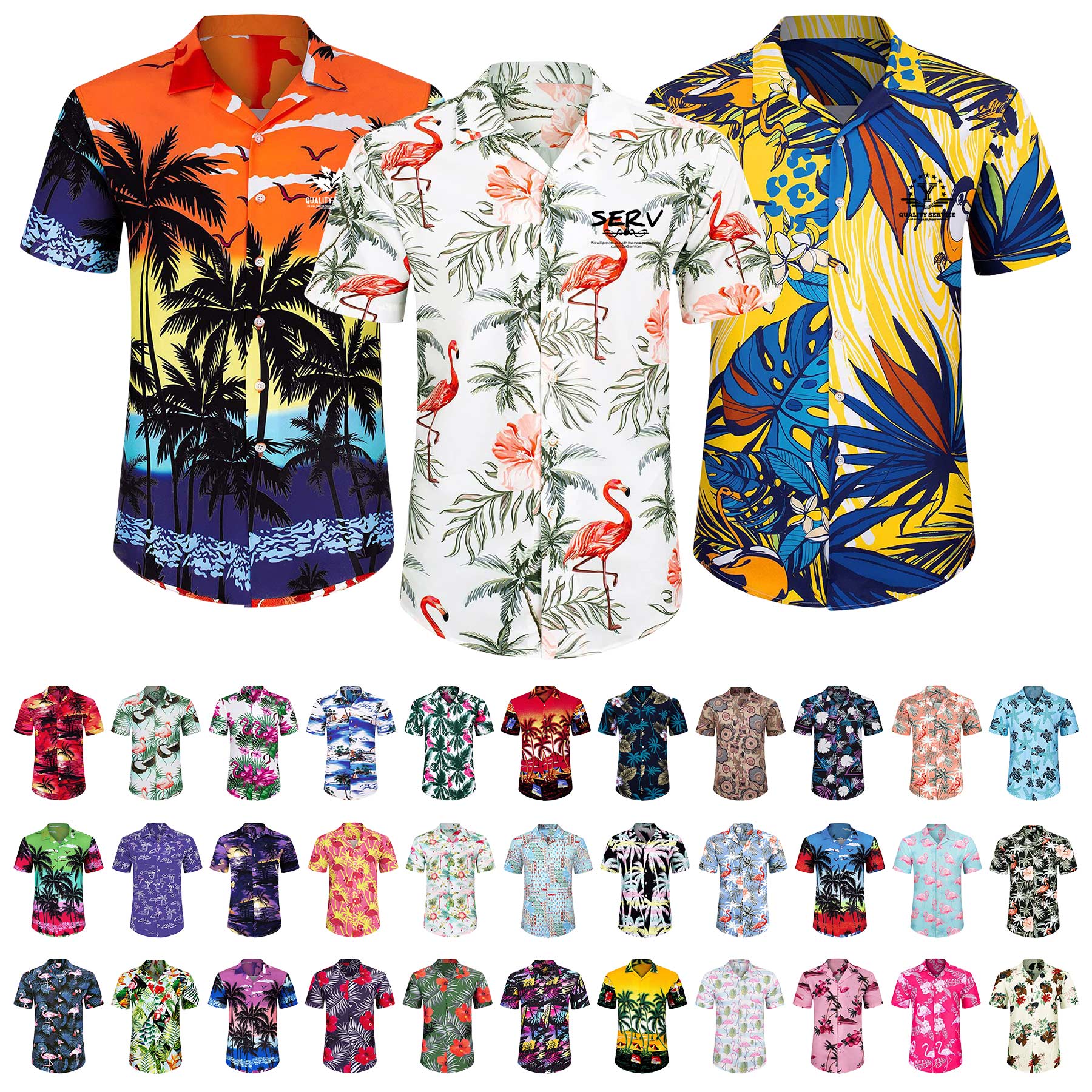 Mens Hawaiian Short Sleeve Shirt 45