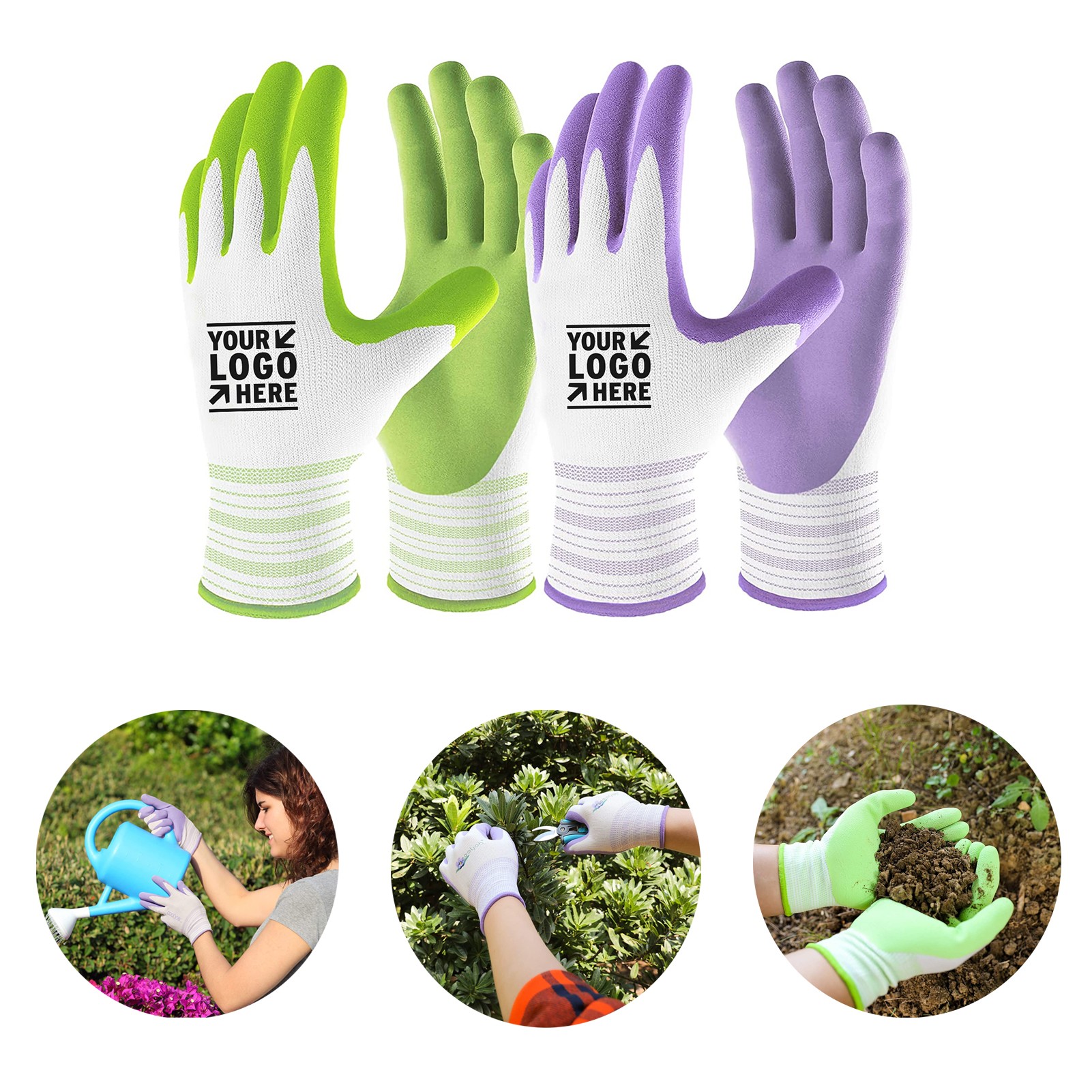 Breathable Rubber Coated Yard Garden Gloves 1