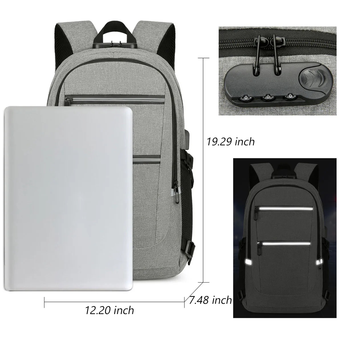 Anti-Theft Travel Laptop Backpack 6