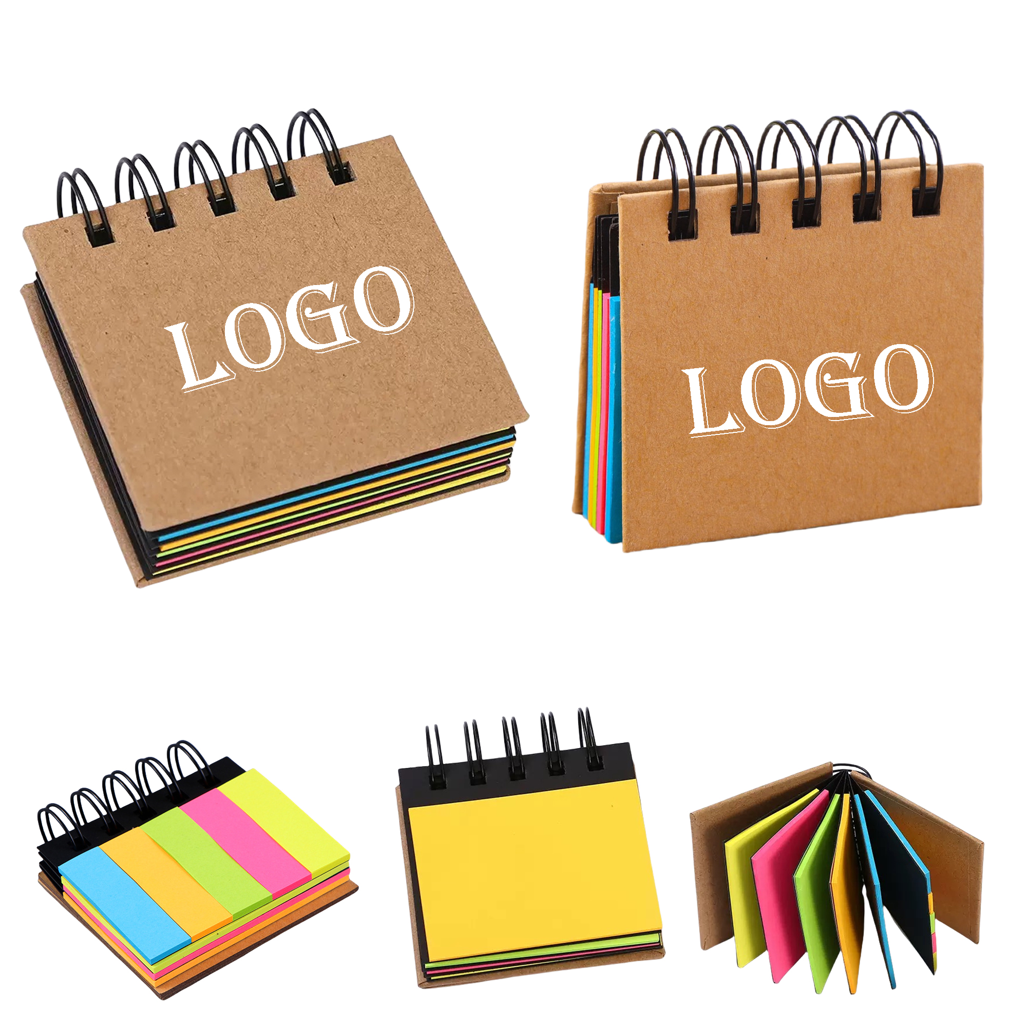 Spiral Bound Mini Sticky Notes MOQ50 2