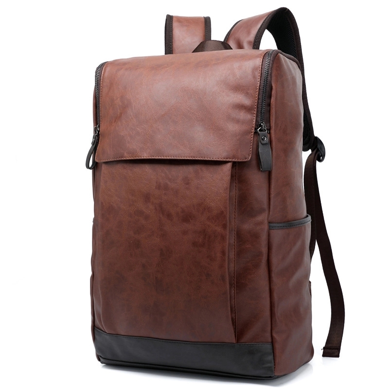 Vintage PU Leather Backpack 10
