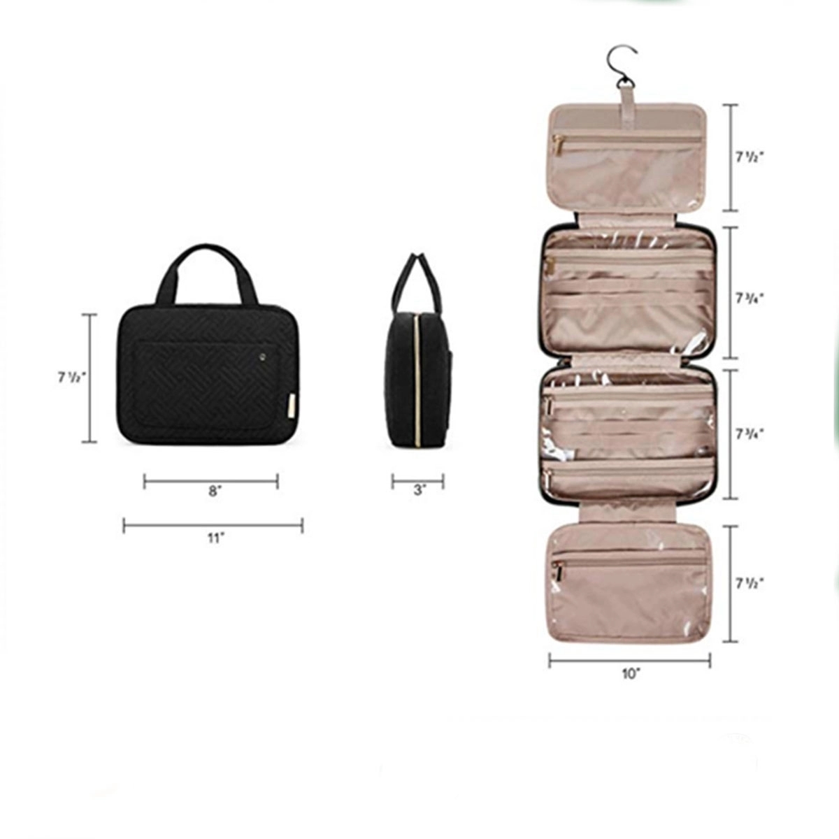 Toiletry Bag Travel Bag With Hanging Hook 4