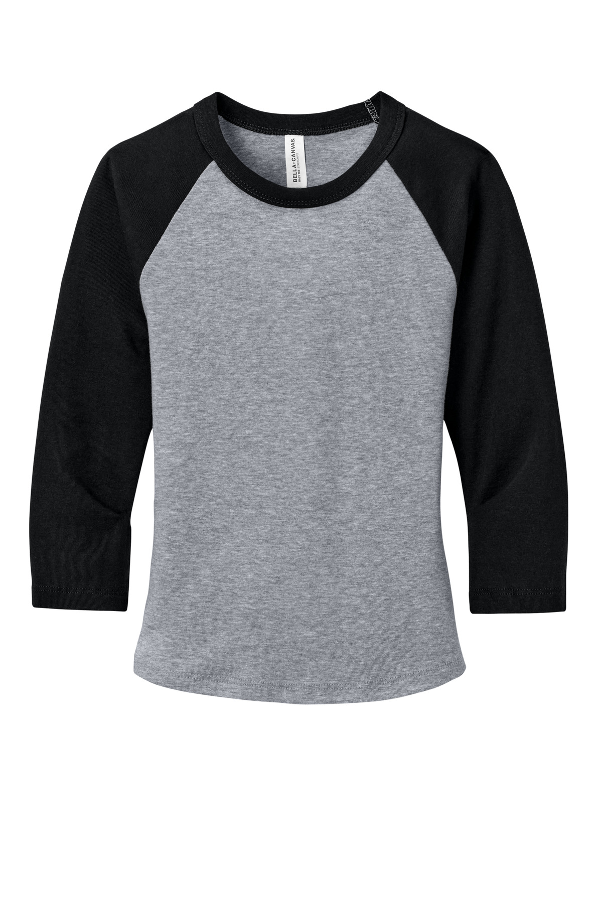 BELLA+CANVAS Women's Micro Rib 3/4 Raglan Baby Tee BC1200 10
