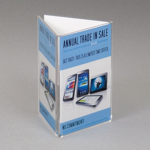 Tri-Fold Countertop Sign Holder