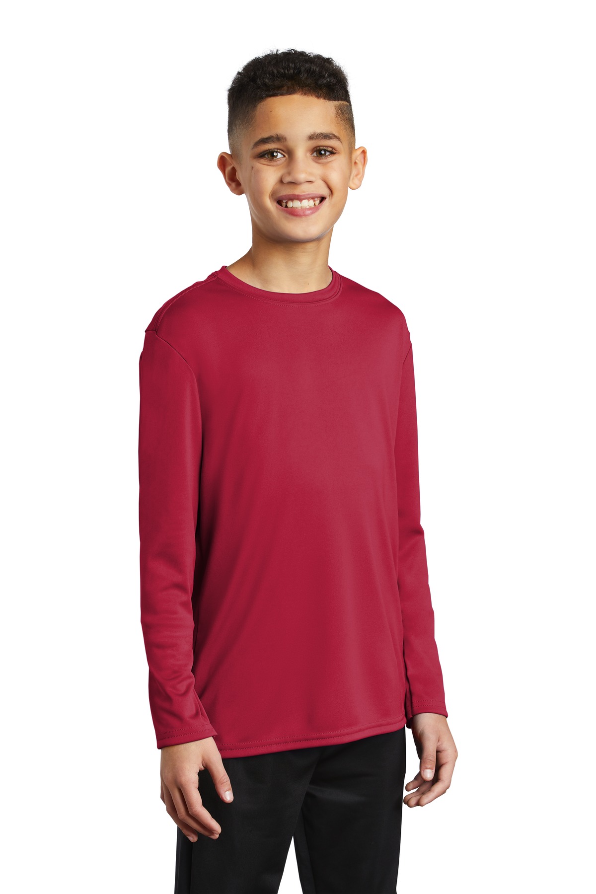 Port & Co Youth Long Sleeve Performance Tee PC380YLS 32