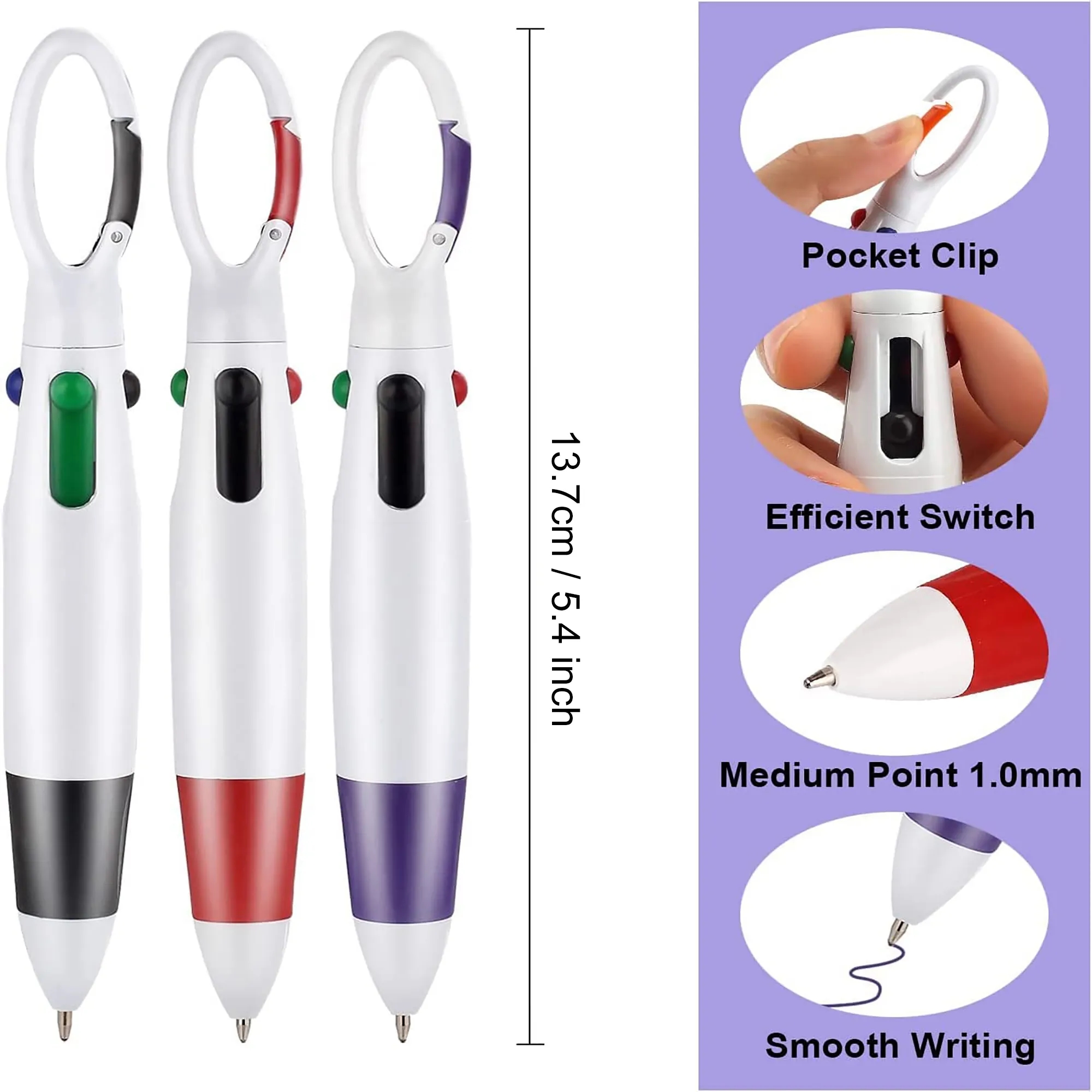 4-in-1 Quatro Carabiner Pen 1