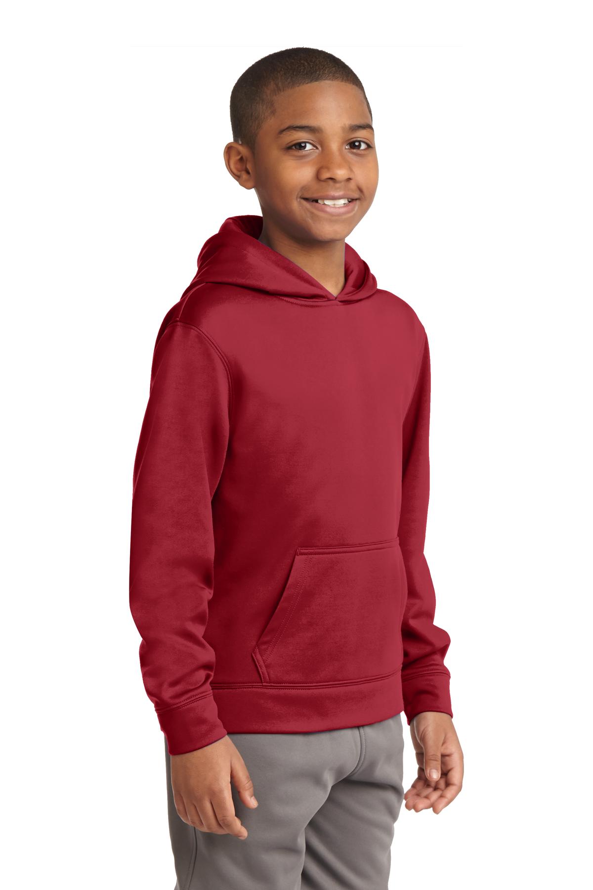 Sport-Tek® Youth Sport-Wick Fleece Hooded Pullover 22
