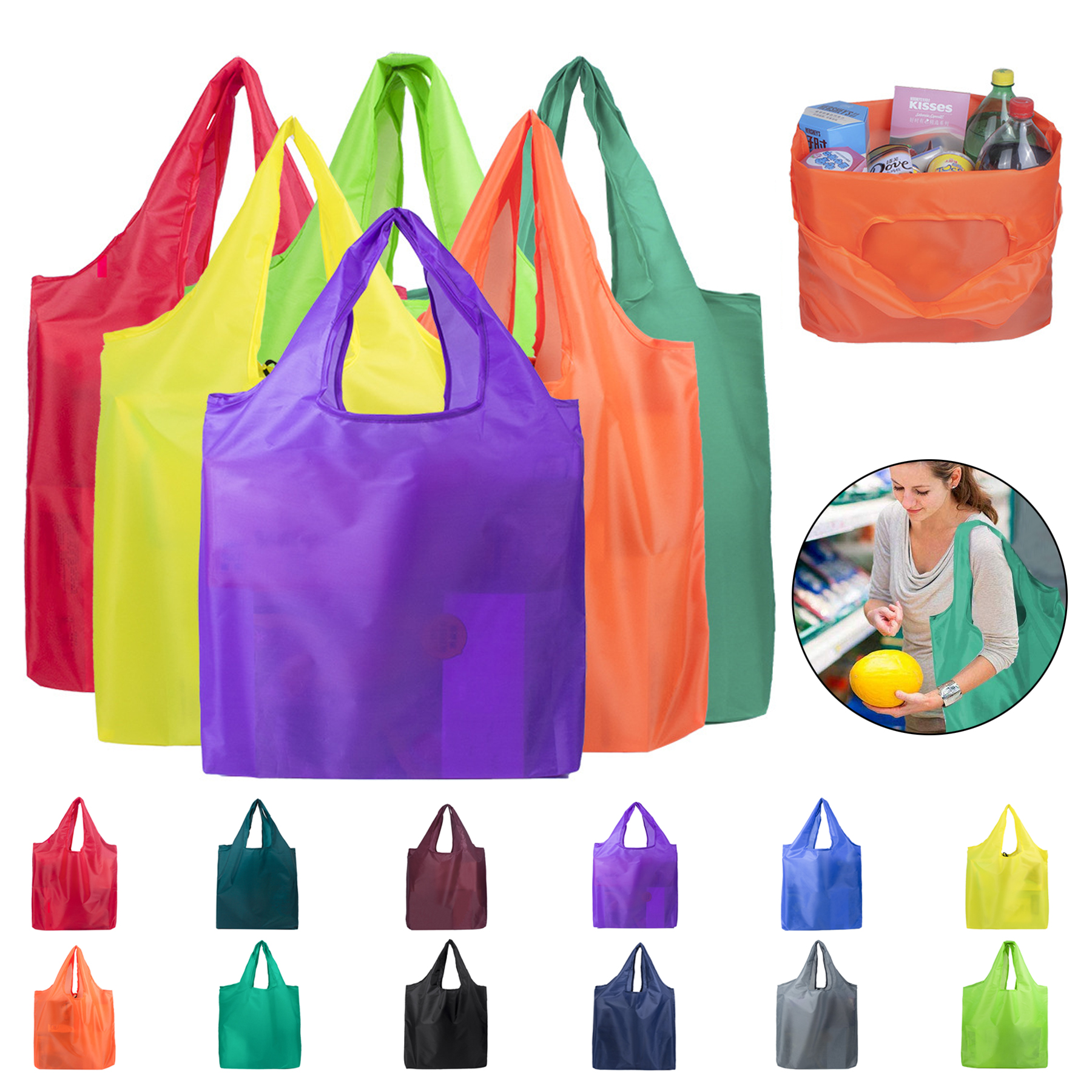 Reusable Foldable Machine Washable Shopping Bags 1