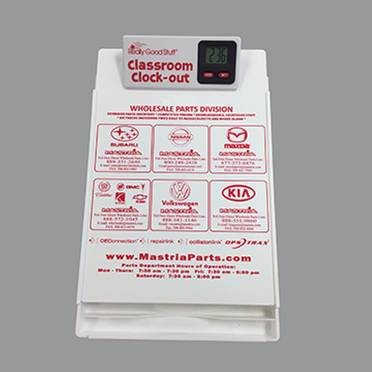Letter Size Clipboard w/ Storage Box & Clock Clip 3