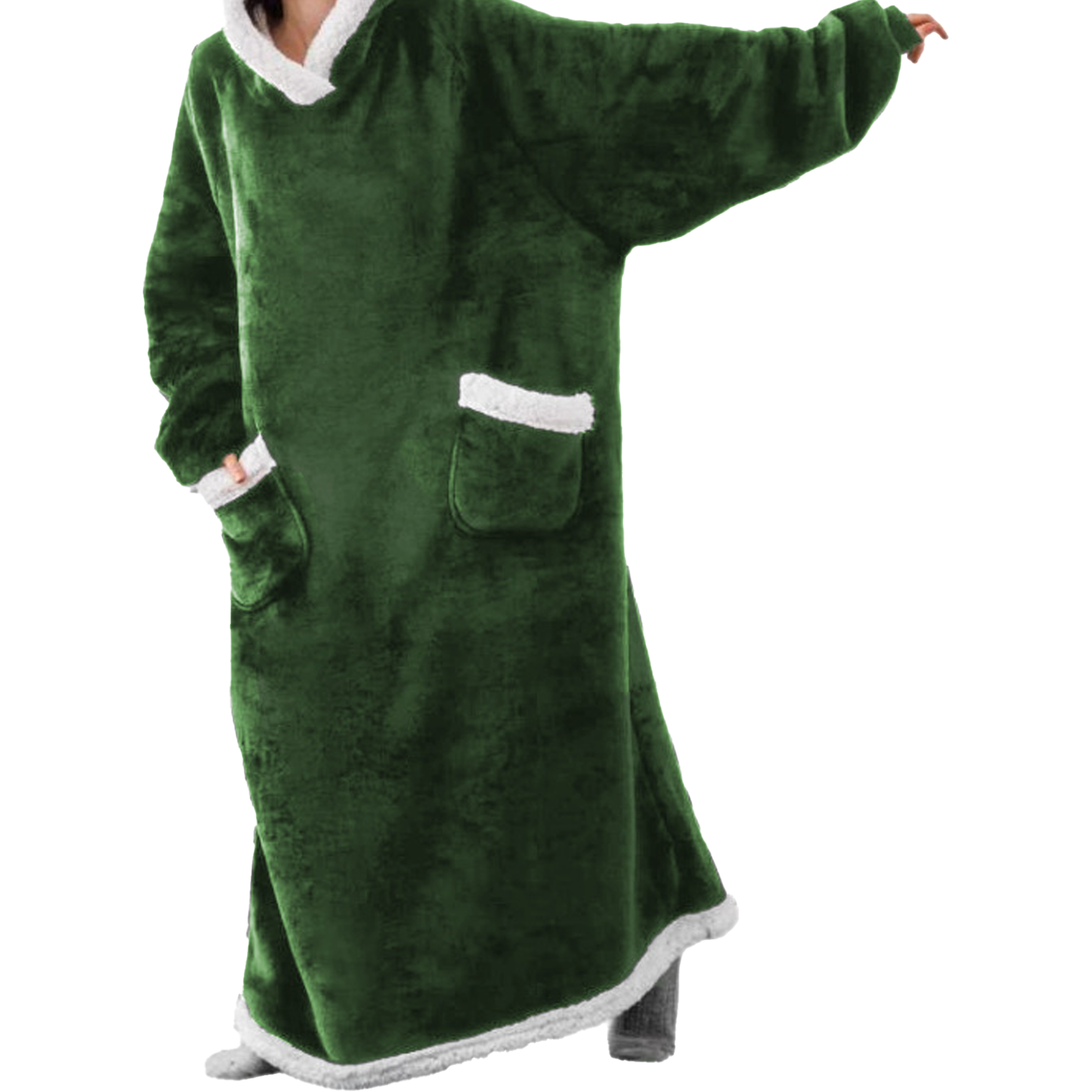 Polyester Winter Extended And Thickened Lazy Blanket 4