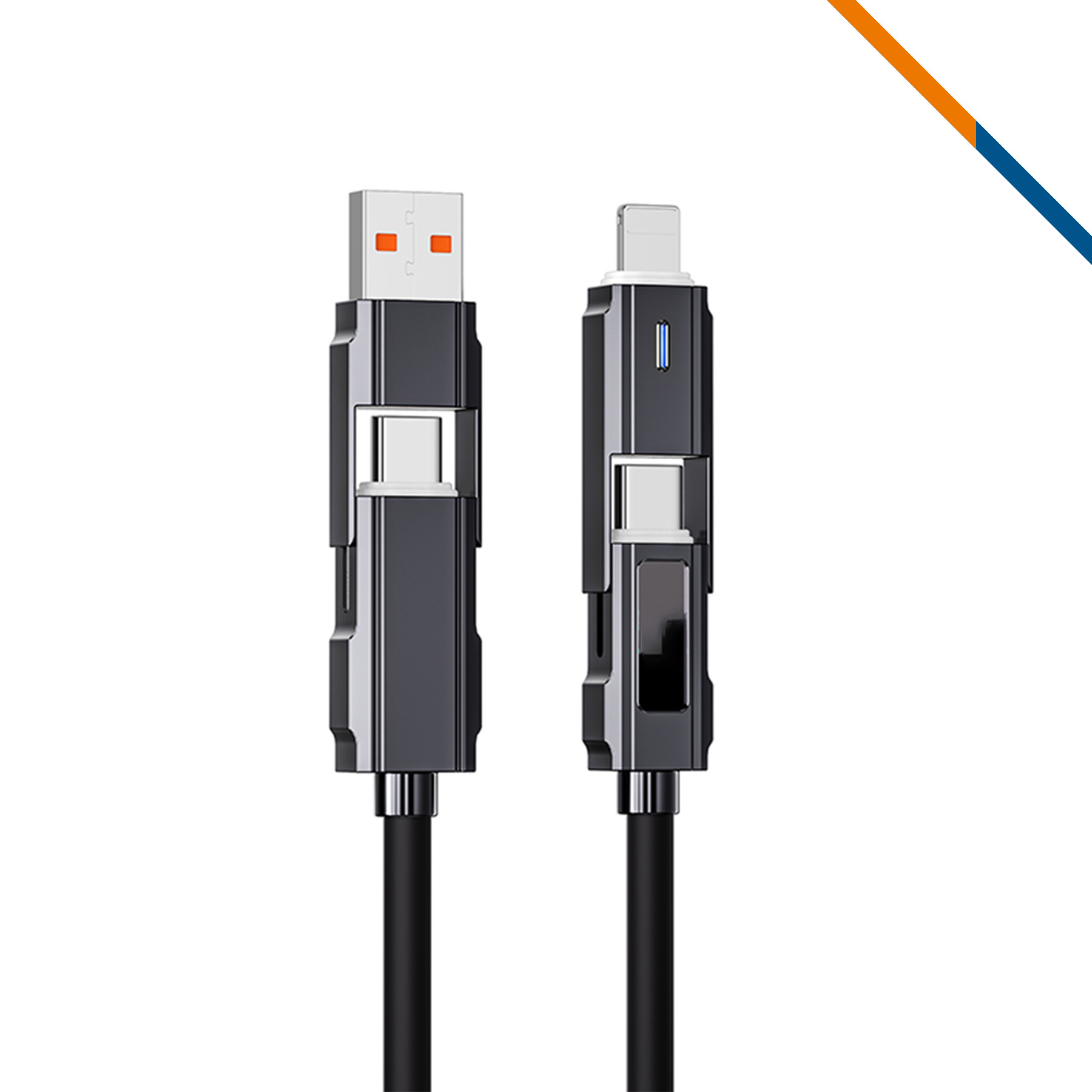 VoltFlow 4in1 Fast Charging Data Transfer Cable 2