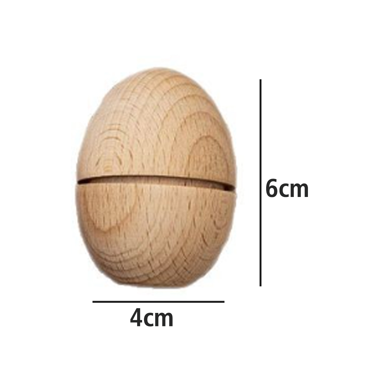 Wooden Easter Eggs Engraved Natural 3