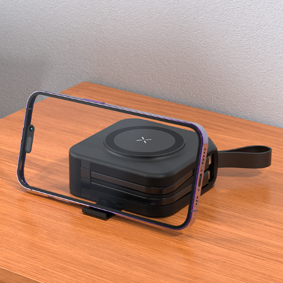 Multi-Function Wireless Charger W/ Wall Plug and Phone Stand 2