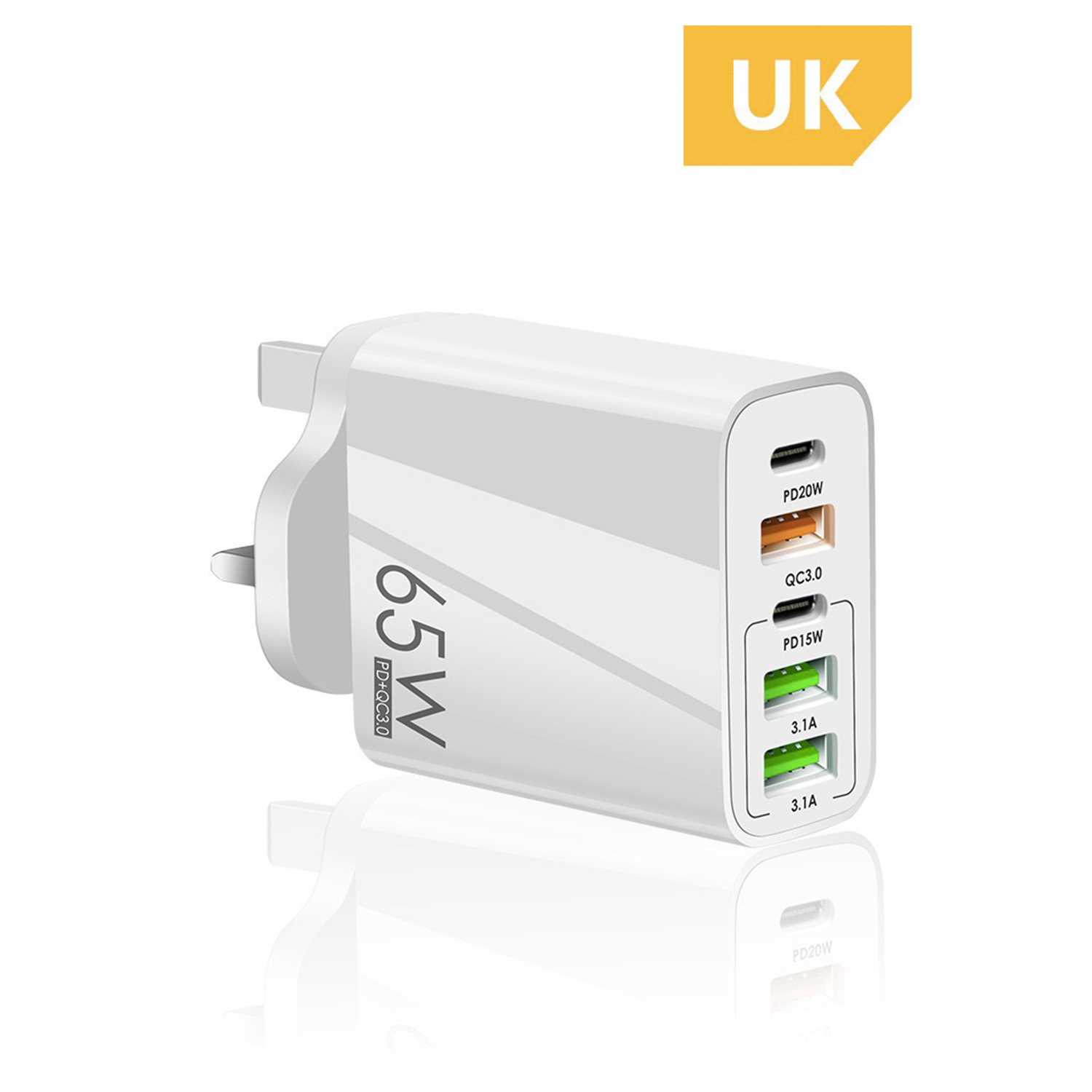 65W 5 Port USB Charger 3