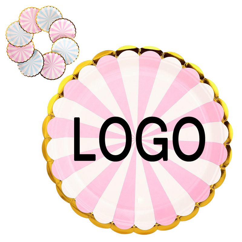 7" / 9" Disposable Party Picnic Salad Dessert Paper Plate 2