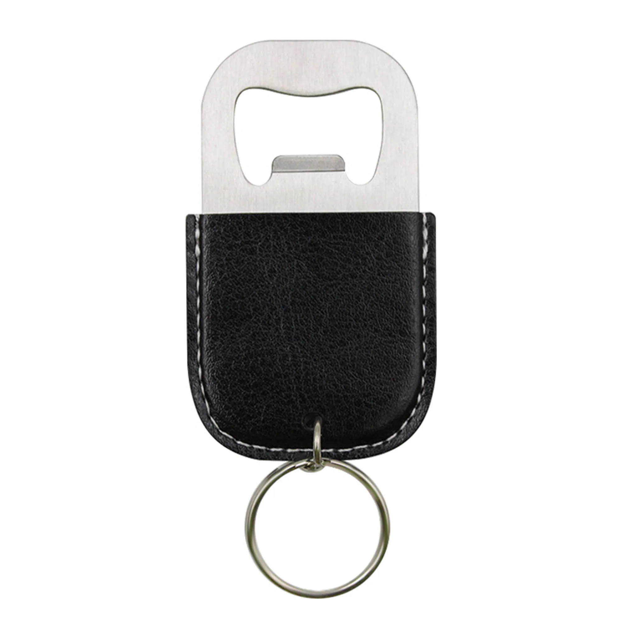 Leather Bottle Opener Keychain 3