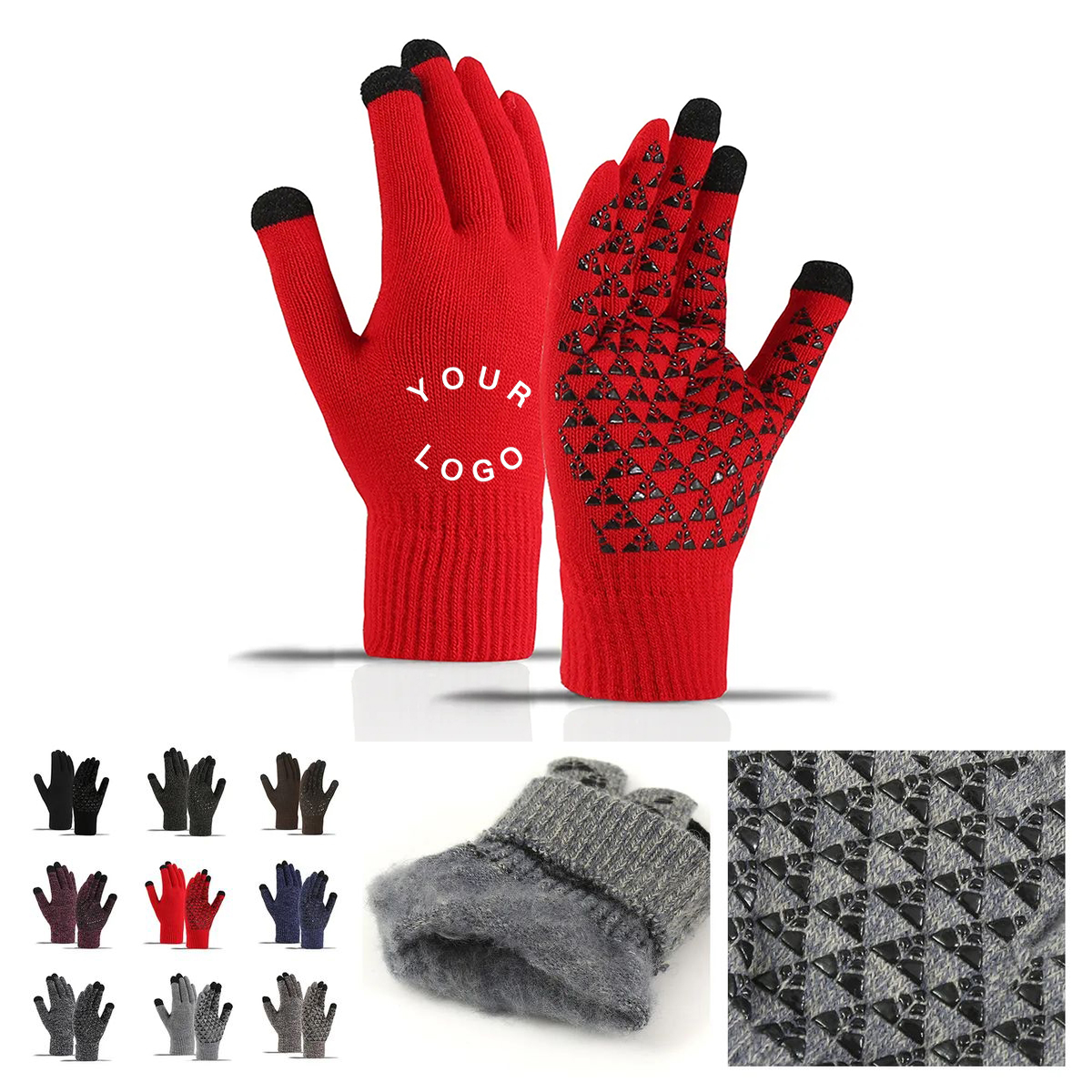 Warm Knit Gloves with Touchscreen Function 9