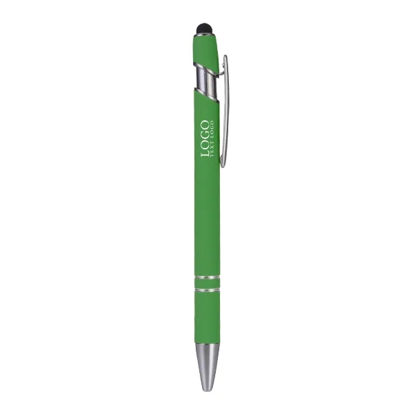 Custom Rubber Coated Stylus Ballpoint Pen 25