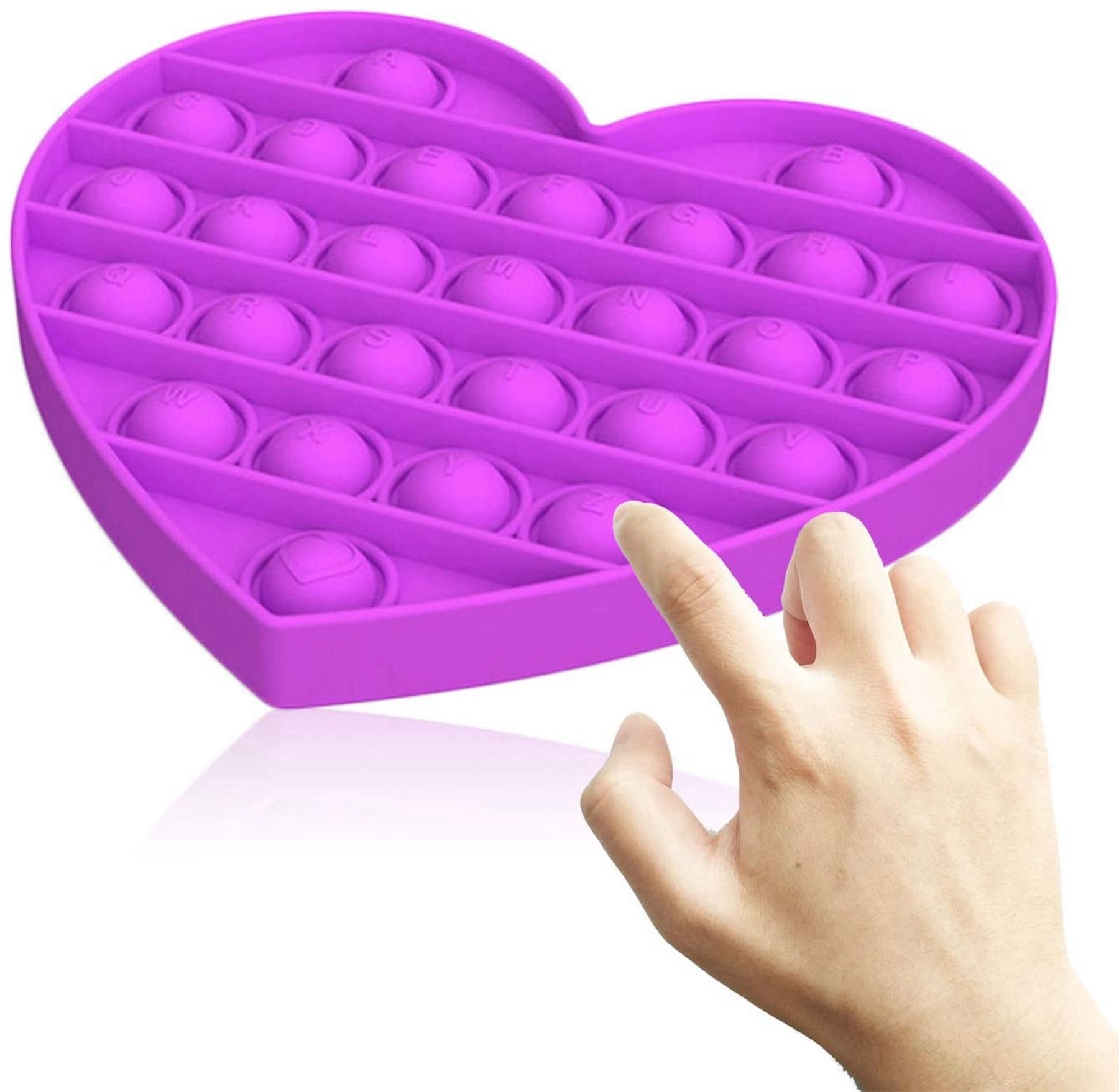 Heart Shape Push Pop Bubble Fidget Toy 13