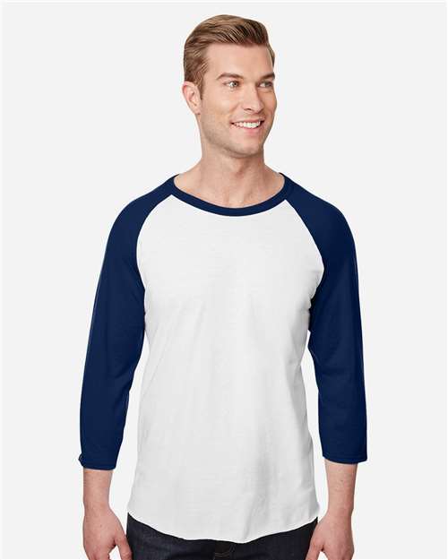 Premium Blend Ringspun Three-Quarter Sleeve Raglan Baseball T-Shirt - 560RR 17