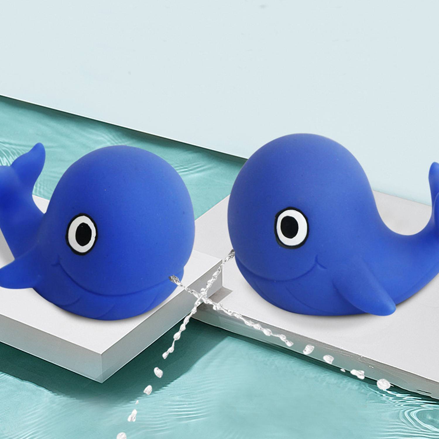 PVC Squirt Whales Bath Appease Toy 4