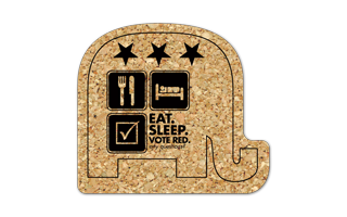 Elephant Cork Coaster 2