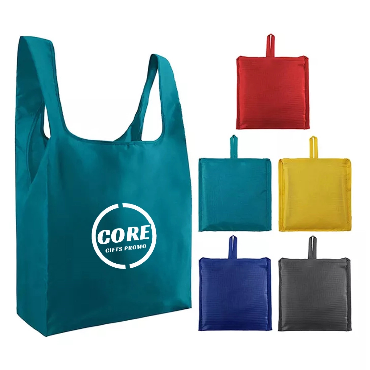 Foldable Reusable Shopping Bags with Pouch 2