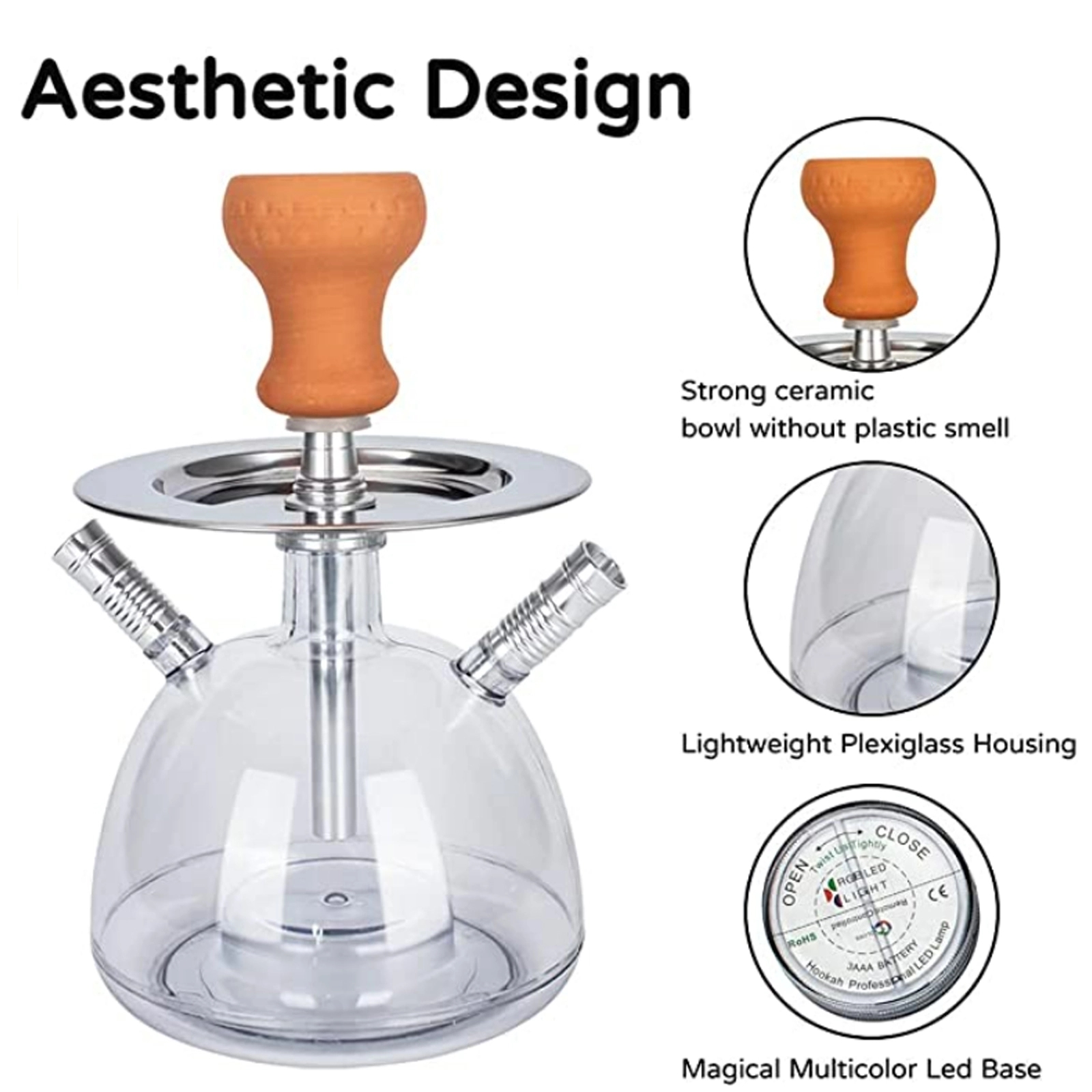 Modern Acrylic Hookah Set 1